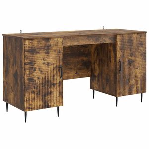 vidaXL Stůl Kouřov&yacute; dub 142,5 x 50 x 75 cm Kompozitn&iacute; dřevo