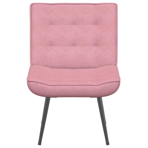 vidaXL Relaxačn&iacute; křeslo růžov&eacute; 64x74x84 cm samet