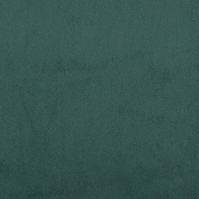 vidaXL Pohovka s polštáři 2místná tmavě zelená samet