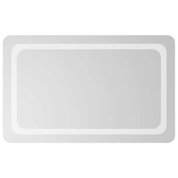 vidaXL Koupelnov&eacute; zrcadlo s LED osvětlen&iacute;m 50x80 cm