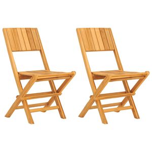 vidaXL Skl&aacute;dac&iacute; židle 2 ks 47x61x90 cm Masivn&iacute; teak