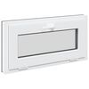 vidaXL Okeno do suter&eacute;nu RISOR 80 x 40 cm PVC a sklo Antracitov&aacute;