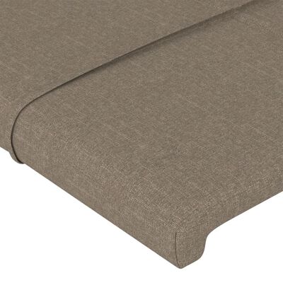 vidaXL Čelo postele taupe 80 x 5 x 78/88 cm textil