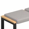 vidaXL Pol&scaron;t&aacute;ř na lavici 2 pcs Sherpa l&aacute;tka Světle &scaron;ed&aacute; Hloubka 35 cm