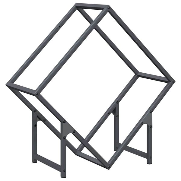 vidaXL Stojan na palivov&eacute; dřevo antracit Ocel v&aacute;lcovan&aacute; za studena