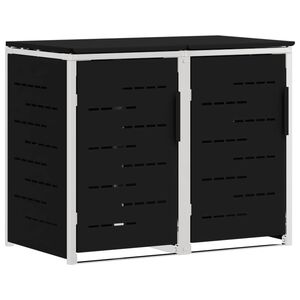 vidaXL Skladov&aacute;n&iacute; odpadkov&eacute;ho kontejneru for 2 Bins 240L Nerezov&aacute; ocel