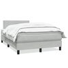 vidaXL Box spring postel s matrac&iacute; světle &scaron;ed&aacute; 120x210 cm samet