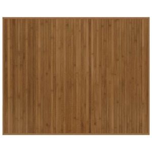 vidaXL Koberec obd&eacute;ln&iacute;kov&yacute; hněd&yacute; 80 x 100 cm bambus