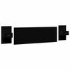 vidaXL Čelo postele se skř&iacute;ňkami čern&eacute; 240 cm kompozitn&iacute; dřevo