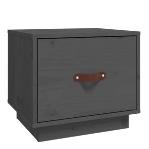 vidaXL Nočn&iacute; stolek &scaron;ed&yacute; 40 x 34 x 35 cm masivn&iacute; borov&eacute; dřevo