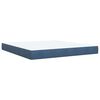 vidaXL Box spring postel s matrac&iacute; modr&aacute; 180 x 200 cm samet