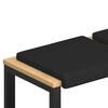 vidaXL Pol&scaron;t&aacute;ř na lavici 4 ks Uměl&aacute; kůže Čern&aacute; Hloubka 35 cm
