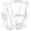 vidaXL Stojan na palivové dřevo bílý Ocel válcovaná za studena