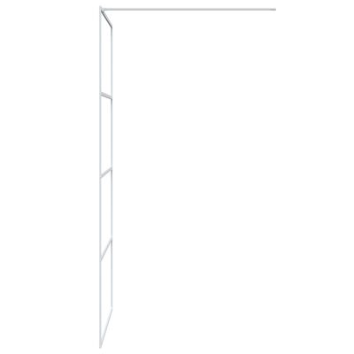 vidaXL Sprchová zástěna walk-in bílá 90 x 195 cm čiré ESG sklo