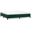 vidaXL R&aacute;m postele bez matrace tmavě zelen&aacute; 200 x 200 cm samet