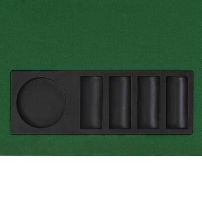 vidaXL Skládací pokerová deska na stůl 4dílná obdélníková zelená