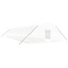 vidaXL Sklen&iacute;k s ocelov&yacute;m r&aacute;mem b&iacute;l&yacute; 108 m&sup2; 18 x 6 x 2,85 m