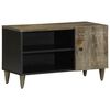 vidaXL TV Cabinet světle &scaron;ed&aacute; 80x31,5x46 cm masivn&iacute; mangovn&iacute;kov&eacute; dřevo