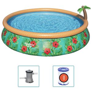 Bestway Nafukovac&iacute; baz&eacute;n Fast Set Paradise Palms 457 x 84 cm