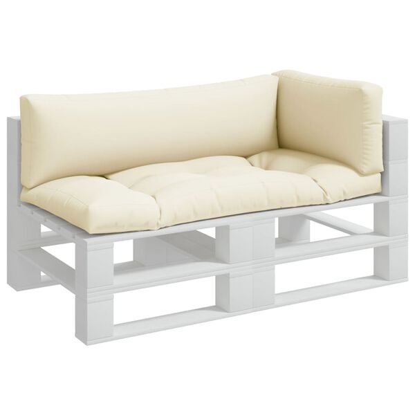 vidaXL Podu&scaron;ky na palety 3 ks kr&eacute;mov&eacute; textil