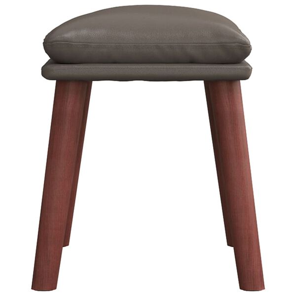 vidaXL Podnožka šedá 45x29,5x35 cm umělá kůže