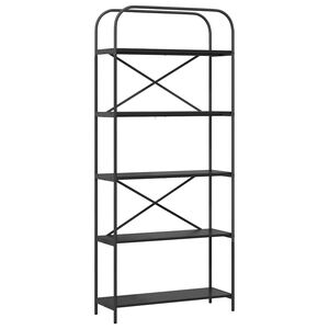 vidaXL Knihovna Čern&yacute; dub 80 x 30 x 183 cm Kompozitn&iacute; dřevo