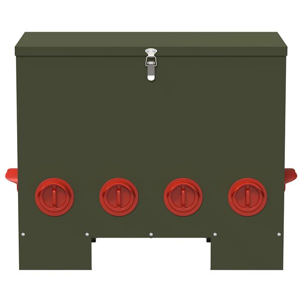 vidaXL Krmítko pro slepice Olivově zelená 60,5 x 29 x 51 cm