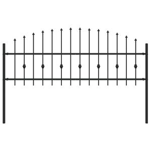 vidaXL Spike plot ASTEN 200 x 110 cm Pr&aacute;&scaron;kově lakovan&aacute; ocel Čern&aacute;