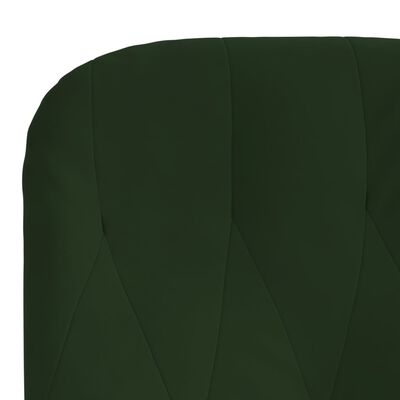 vidaXL Relaxační křeslo tmavě zelené samet