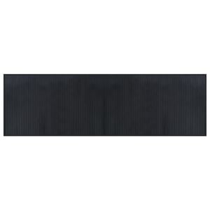vidaXL Koberec obd&eacute;ln&iacute;kov&yacute; čern&yacute; 60 x 200 cm bambus
