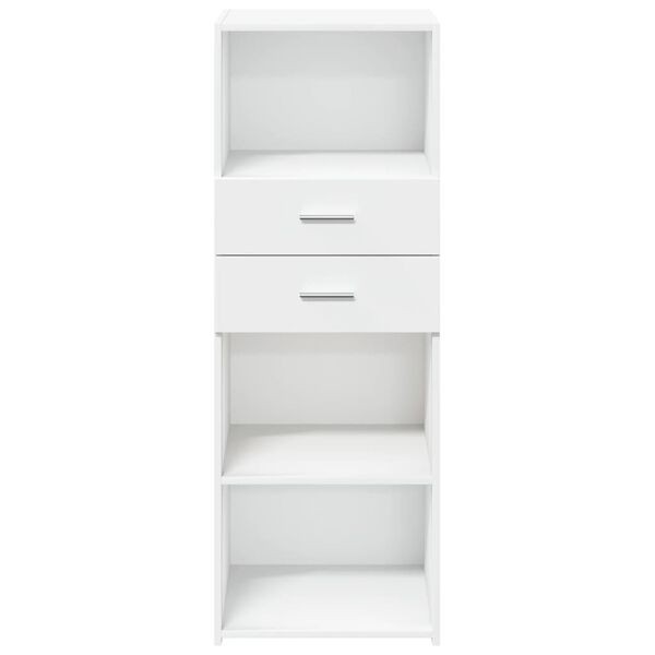 vidaXL Skříň highboard bílá 45 x 42,5 x 124 cm kompozitní dřevo