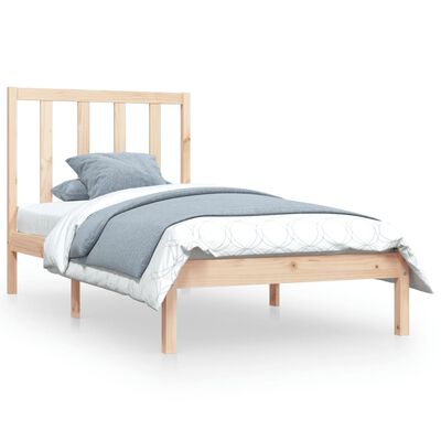 vidaXL Rám postele masivní borovice 75 x 190 cm Small Single