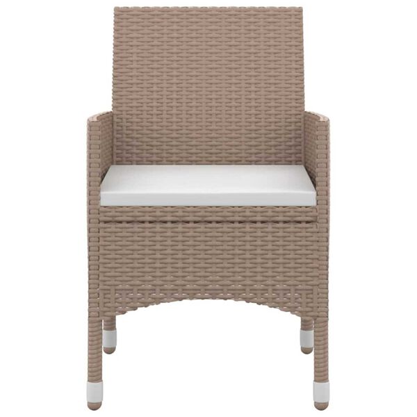 vidaXL 9d&iacute;ln&yacute; zahradn&iacute; j&iacute;deln&iacute; set s podu&scaron;kami polyratan a sklo