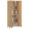 vidaXL Skříň highboard dub sonoma 69,5 x 34 x 180 cm kompozitní dřevo
