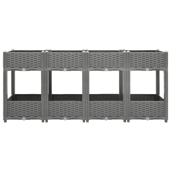 vidaXL Vyvýšený záhon 160 x 40 x 71 cm polypropylen