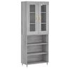 vidaXL Skř&iacute;ň highboard &scaron;ed&aacute; sonoma 69,5 x 34 x 180 cm kompozitn&iacute; dřevo