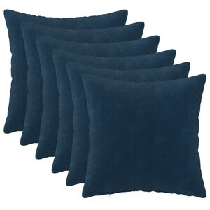 vidaXL Pol&scaron;t&aacute;ř 6 ks HEERLEN Modr&aacute; 30 x 30 cm Mikrovl&aacute;knov&aacute; fleece