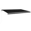 vidaXL Automatick&aacute; zatahovac&iacute; mark&yacute;za 500 x 350 cm antracitov&aacute;