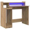 vidaXL Stůl s polic&iacute; Artisanov&yacute; dub 97 x 45 x 90 cm kompozitn&iacute; dřevo
