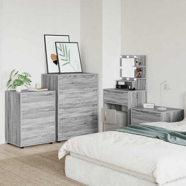 vidaXL &Uacute;ložn&eacute; skř&iacute;ně 2 pcs &Scaron;ed&aacute; Sonoma 80 x 48 x 105 cm