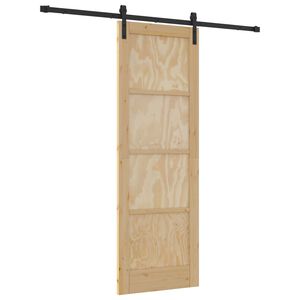vidaXL Posuvn&eacute; dveře 73,5 x 211 cm Masivn&iacute; borovicov&eacute; dřevo