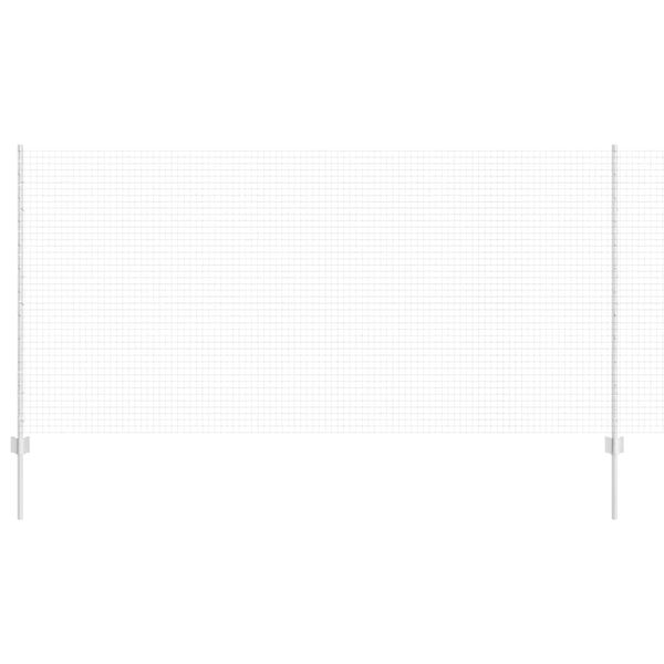 vidaXL Plot s sloupkem Stř&iacute;brn&aacute; 1,2 x 10 m Ocel