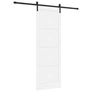 vidaXL Posuvn&eacute; dveře B&iacute;l&aacute; 83 x 232 cm Masivn&iacute; borovicov&eacute; dřevo