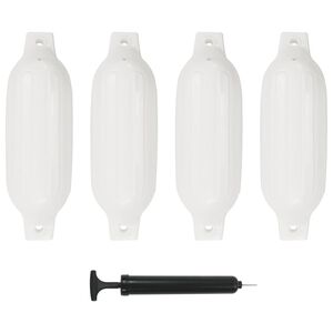 vidaXL Lodn&iacute; n&aacute;razn&iacute;k 4 ks b&iacute;l&yacute; 41 x 11,5 cm PVC