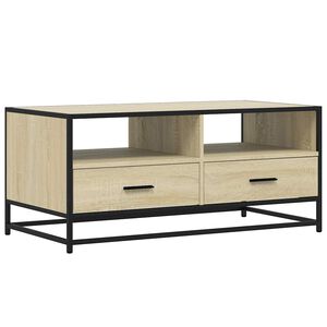 vidaXL Konferenčn&iacute; stolek dub sonoma 100 x 50 x 45 cm kompozit a kov