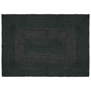 vidaXL Koberec do oblasti Tmavě &scaron;ed&aacute; 120 x 170 cm juta