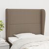 vidaXL Čelo postele typu u&scaron;&aacute;k taupe 93x23x118/128 cm textil