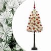 vidaXL Uměl&yacute; kloubov&yacute; v&aacute;nočn&iacute; stromeček s baňkami 120 cm 150 LED