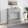 vidaXL Krbová obestavba betonově šedá 90 x 30 x 90 cm kompozitní dřevo