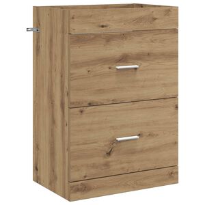 vidaXL Koupelnov&aacute; skř&iacute;ňka pod umyvadlo Dub artisan 56 x 37,5 x 81 cm